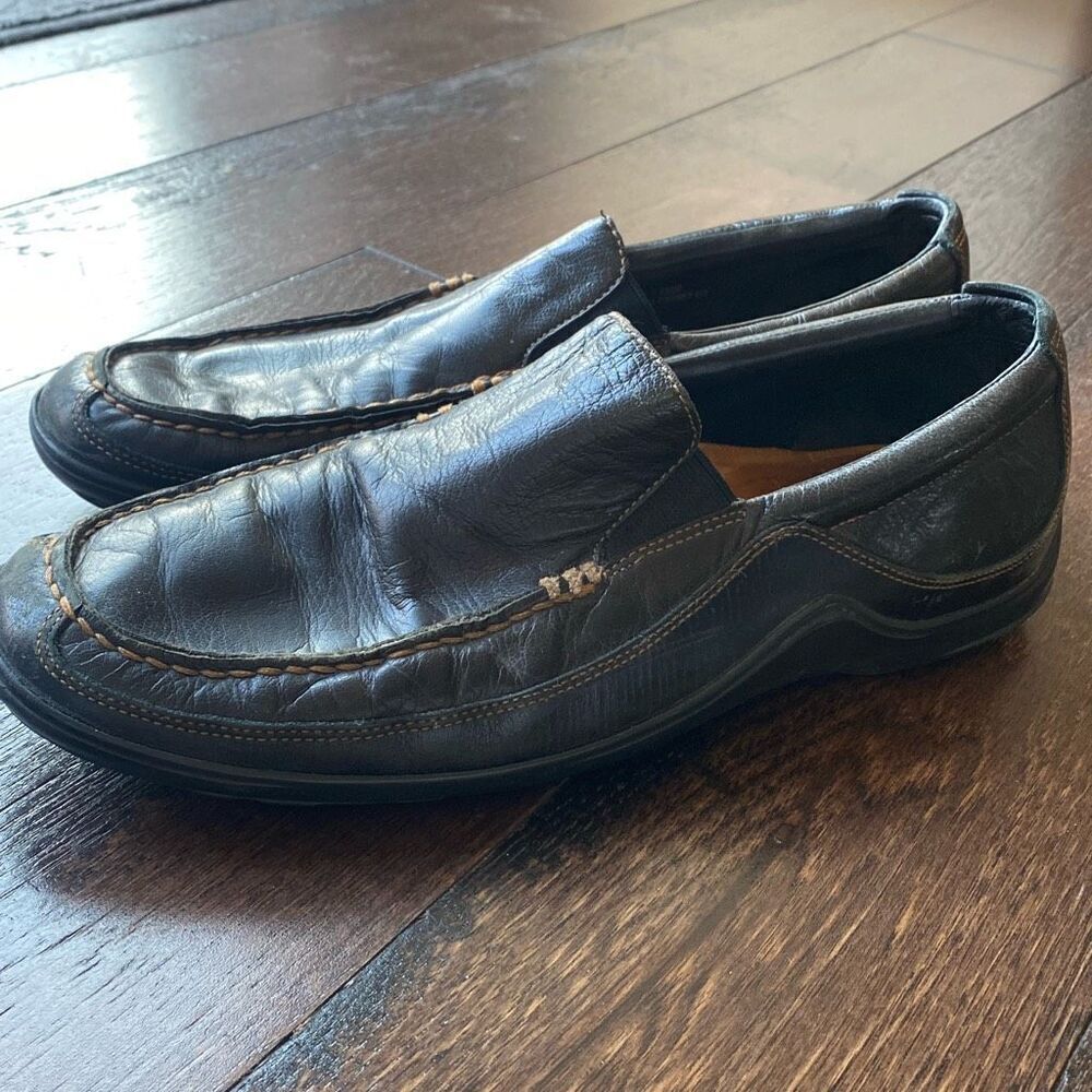 Cole Haan mens Tucker Venetian loafers shoes size 10.5 dark brown comfort shoe